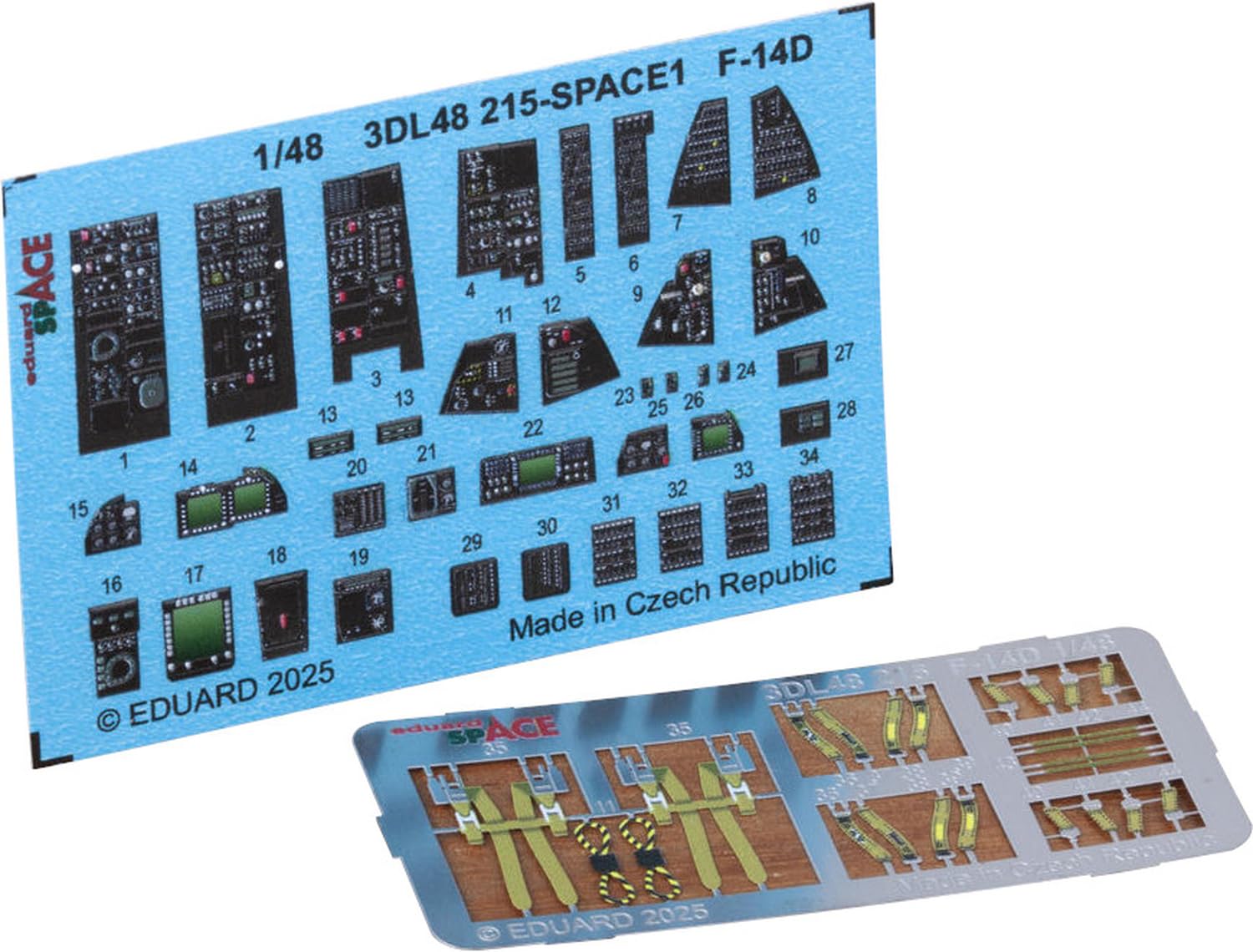 

Eduard 1/48 Космический F-14D Интерьер 3D Декаль с Набором Фототравления (для Великой китайской стены) Декаль для пластиковой модели EDU3DL48215 (Самолет)