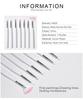 kads 7pcs Nail Brush Set White Color Liner Nail Dotting Gradient Drawing Pen for French Nail Design
