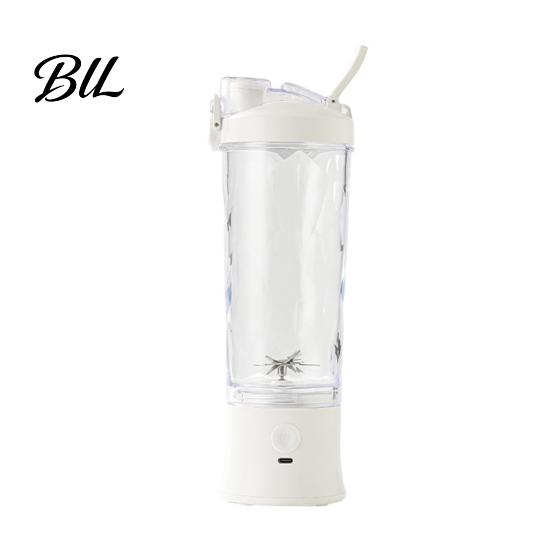 Electric Fruit Mixer with USB Rechargeable Battery Portable Blender Cup, Fast Charging Personal Size Juicer, 600ml Capacity, Detachable Travel Juicer