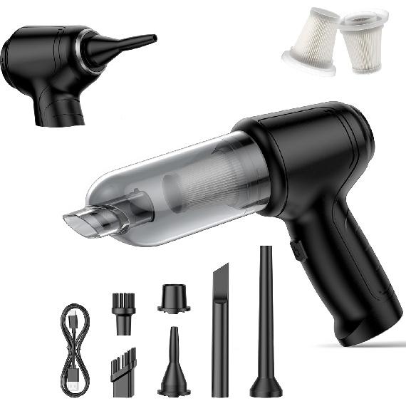 Handheld Car Vacuum - 15000Pa Cordless Wet/Dry, 120W High Power with Complete Accessory Kit for Cars, Pet Hair, Home & Office