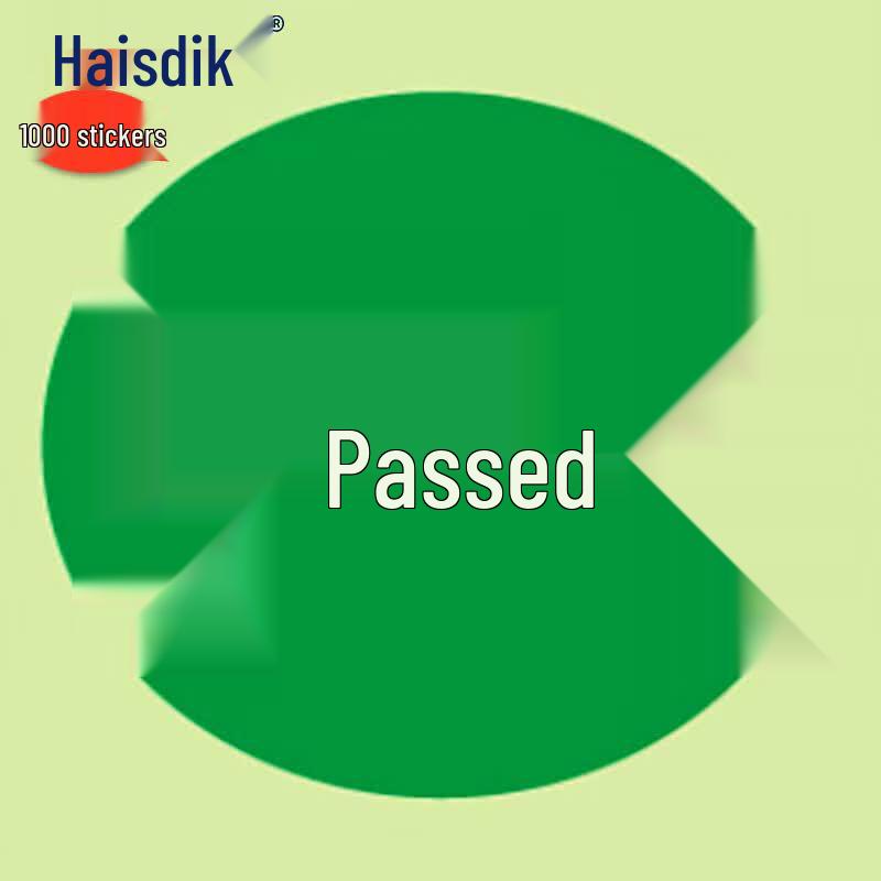 Heistik Green Qualified Status Labels 1000 Stickers Pack