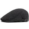 Berretto Lvy a Spina di Pesce Retrò Berretto Piatto Casual da Uomo Autunno Inverno Cappellino da Giornalaio Moda Stile Britannico Cappello Gatsby Con Regolabile