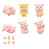 Mini Pig Figurines Cartoon Toy Cute Toppers for Home Piglet Cake Miniature Pig Office Desk Birthday