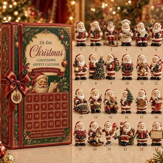 Dekorace odpočítávání do svátku Heritage Akrylový adventní kalendář, Dekorativní závěsná ozdoba, Odolný lehký zahradní blind box pro domácí ložnici a