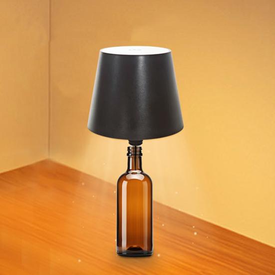 Wine Bottle Lamp Wireless Light USB Rechargeable Dimmable Touch Control Soft Glow Flicker Free LED Wine Bottle Light