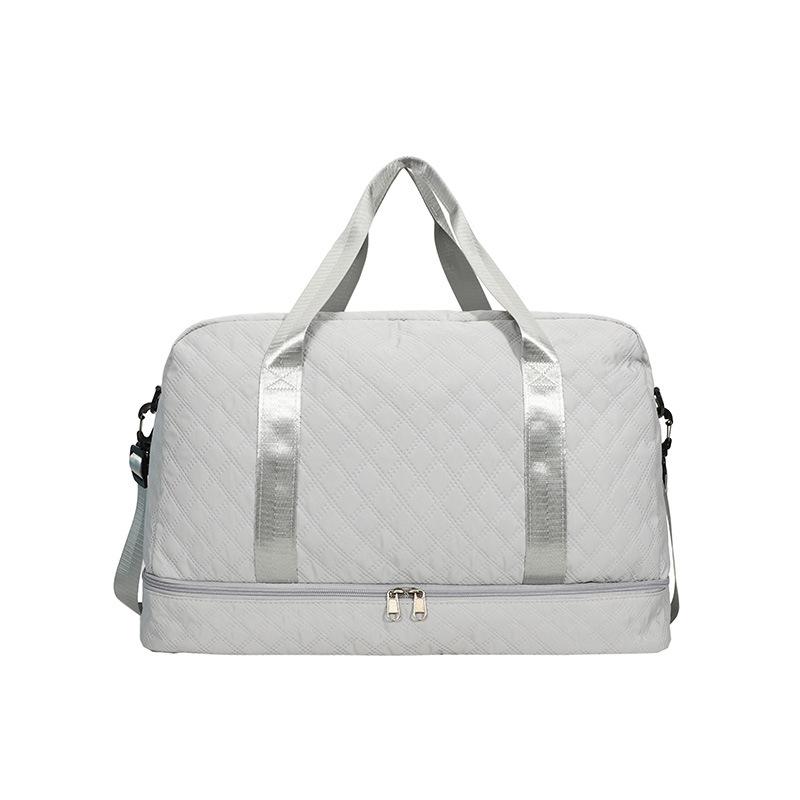 Rhombus Travel Bag Duffel Bag Short-distance Maternity Accommodation Fitness Swimming Storage Bag Portable Independent Shoe Space Bag