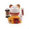 Electric Waving Lucky Cat, Ceramic Desktop Decor, Creative Home Accent, Opening Gift