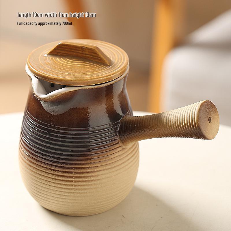 High-Temperature Resistant Ceramic Stove and Teapot Set for Outdoor Tea Brewing and Roasting