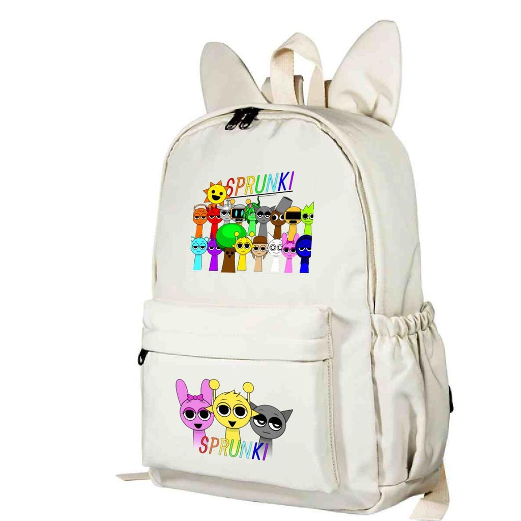 Campus Schoolbag Primary And Secondary School Students Cute Rabbit Ears Personalized Backpack Cartoon Printing