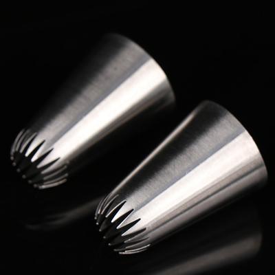 D66 #18 Open Star Icing Nozzle Piping Tip Stainless Steel Cake Decorating Tips