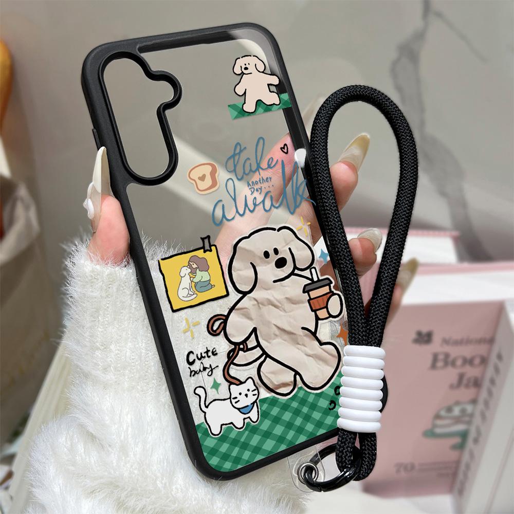Custodia per Telefono Animali Cartoni Animati Per Samsung Galaxy S26 Ultra Case S25 S24 FE S23 A17 A07 A56 5g A16 A55 A54 A36 A26 Cover Trasparente Opaca