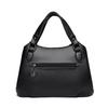 Ladies' Simple Solid Color Tote Bag, Fashionable Pleated Shoulder Bag, Multi Pocket Casual Daily Crossbody Bag Suitable for Daily Use and Shopping