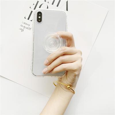 Handyhalter Transparent Rund Faltbar Clip Buchse Teleskopischer Fingerring Halter Kompatibel Für Huawei Xiaomi