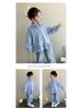 Girls' Plaid Ruffle Shirt - Korean Style Autumn Blouse for Little Girls