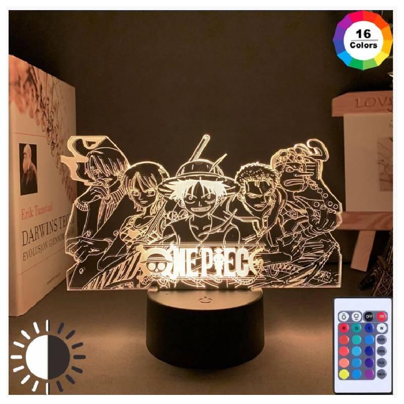One Piece Led Night Light Kids Bedroom Decor Luffy Roronoa Zoro Lamp Acrylic