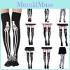 Hengzhou Halloween Skeleton Ghost Thigh-high Stockings Ultra-thin Breathable Sweat-absorbent
