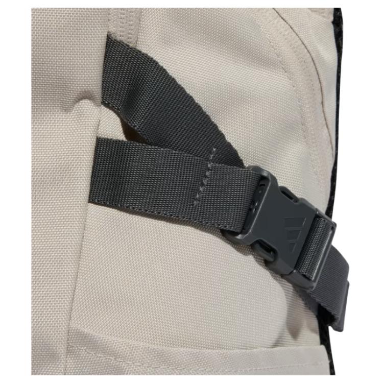 Adidas Power 26.5L Breathable Mesh Back Panel Design Backpack Unisex Backpack Beige KE3779