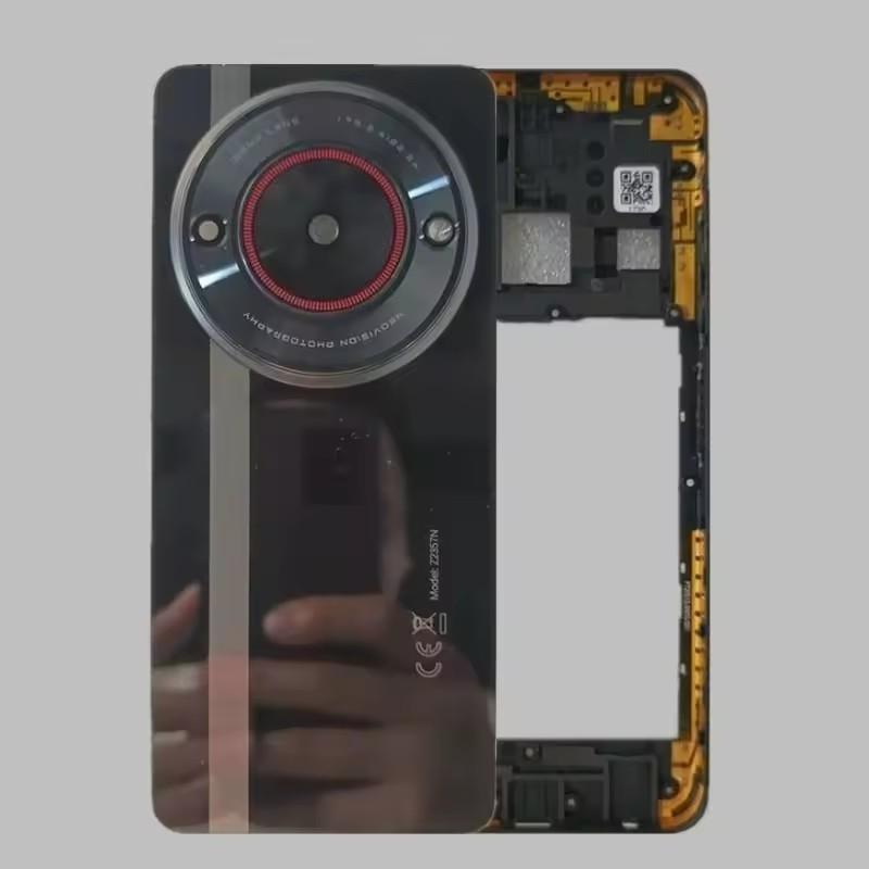 Full Housing For ZTE Nubia Focus 5G Z2357N Middle Frame Glass Battery Back Cover Rear Door with Camera Lens