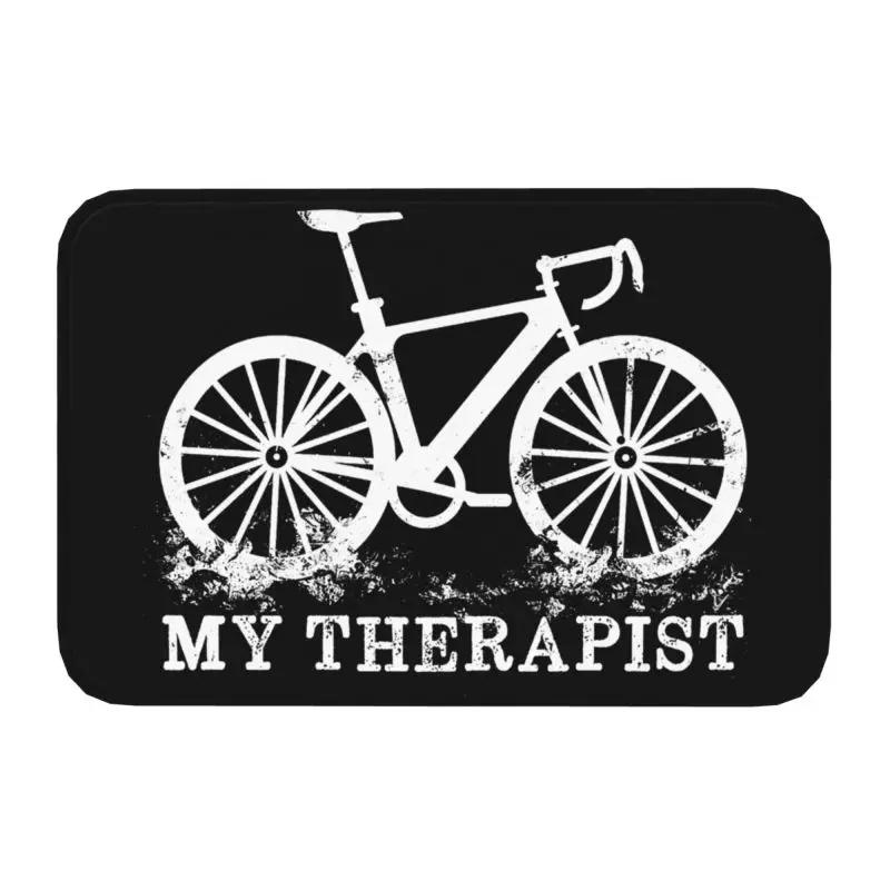 Personalized Bicycle Bike Riders Doormat Mat Anti-Slip Bicycling Cyclist MTB Mountain Biking Kitchen Bath Toilet Rug Carpet