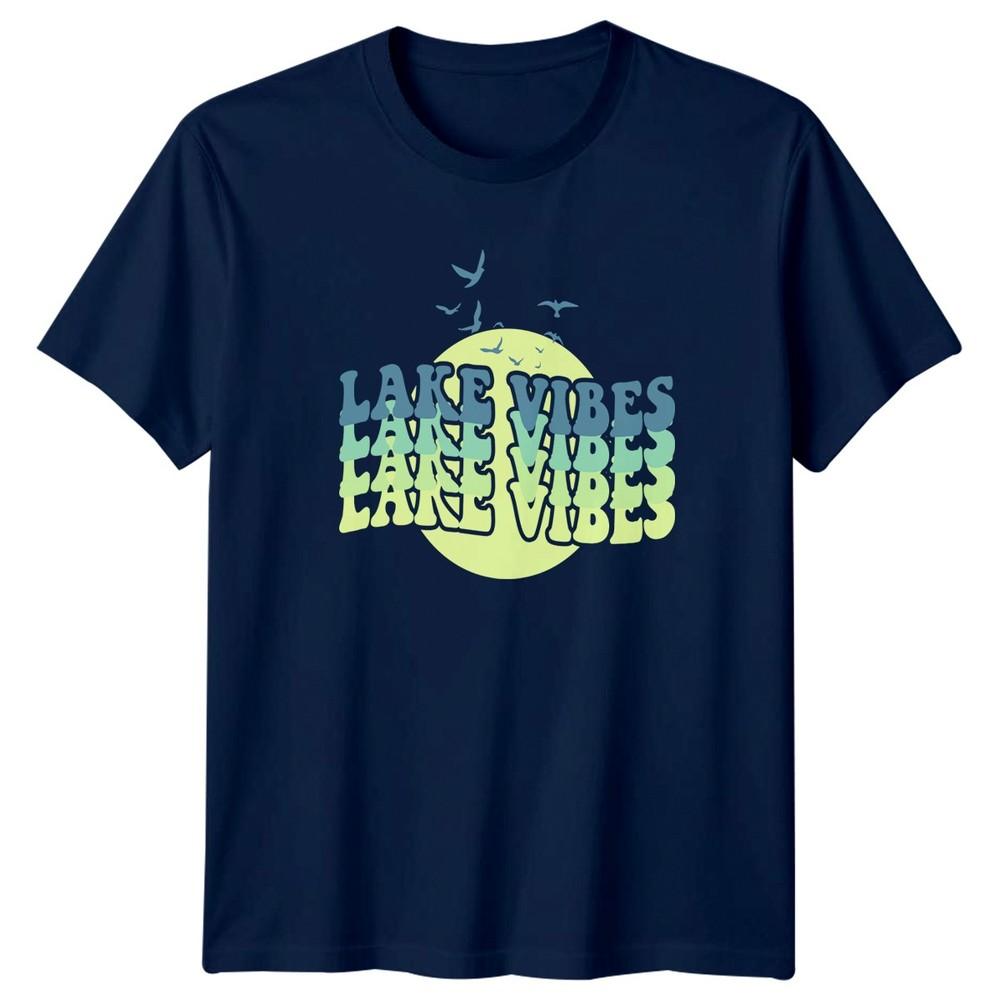 Lake Vibes Unisexs TShirt Lake Life Outdoor Recreation Gift For Him