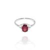 Dainty Garnet Ring, 925 Sterling Silver Ring, Natural Garnet Women's Ring, Engagement Gift Ring, Gift For Her
