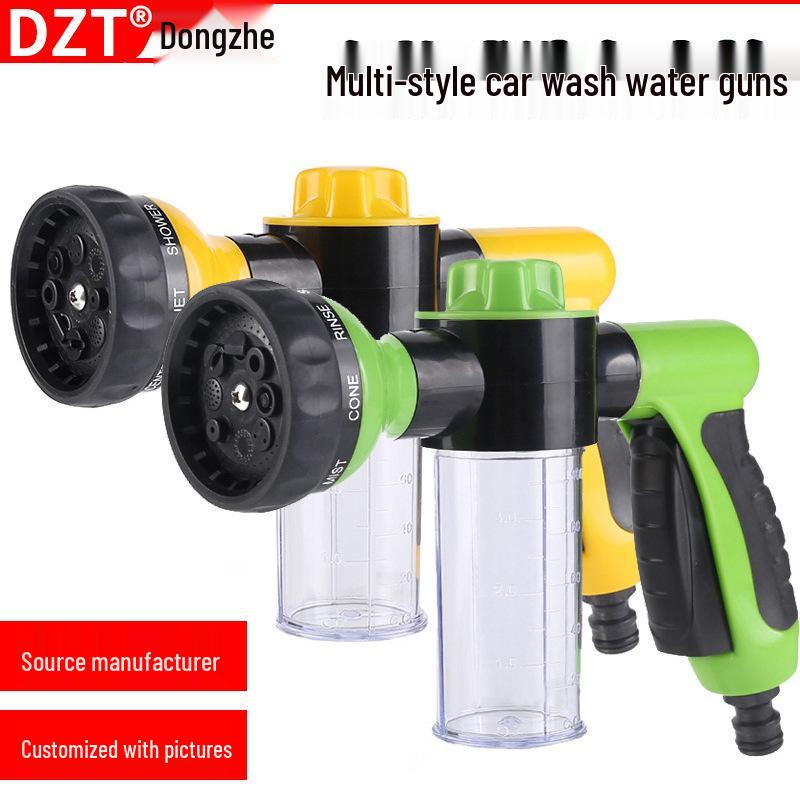 Telescopic High-Pressure Foam Wash Set: Hose, Water Gun & Sprinkler Tool