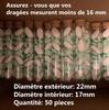 50 pièces/lot Dragees de Mariage Bouteille en Verre Dragees de Fête Pots en Verre Bouchon Tube à Essai Contenant Petits Objets d'Artisanat DIY Petite Bouteille