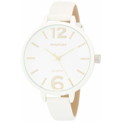 

Fieldwork Analog Skinny Watch with Leather Strap, Women s, White, DT154-1