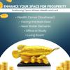 Feng Shui Golden Arowana Fish Statue Showpiece with Coin In Mouth Wealth Symbol, Protects Mishaps, Troubles Vastu Products Home & Office