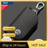 New Leather Car Key Cover Holder Keychain Case For Volkswagen Sharan Golf Passat Jetta Touareg Tiguan Polo Scirocco MK5 Acc