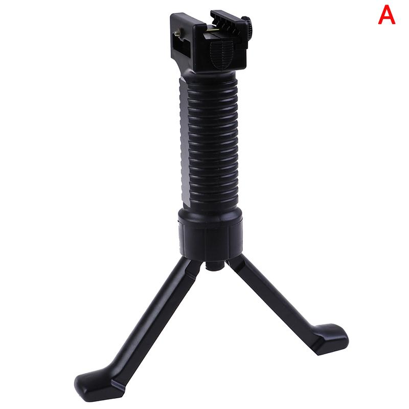 BLACK Grip Pod Military Issue Tactical Fore Grip 20mm Bipod Weaver Rail