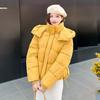 Autumn Winter Thicken Warm Parka Women Casual Sweety Solid Color Big Pocket Loose Hooded Coat Jackets Outwear