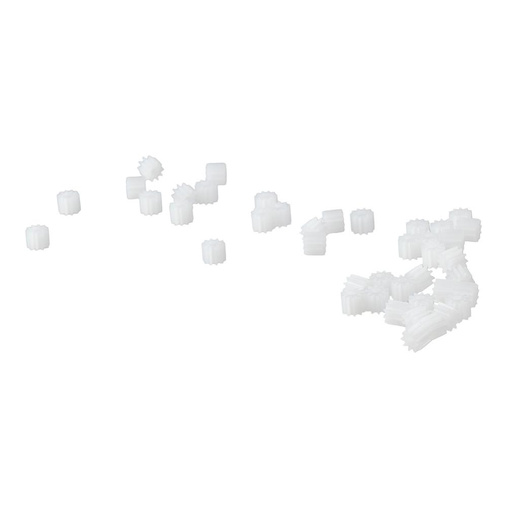 50Pcs White Reduction Gears Model 102A Motor Transmission Useful Toy Accessories  RC Car Robot