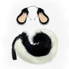 Set Cosplay con Orecchie e Coda da Cane Anime Giapponese con Accessori Peluche per Feste di Halloween