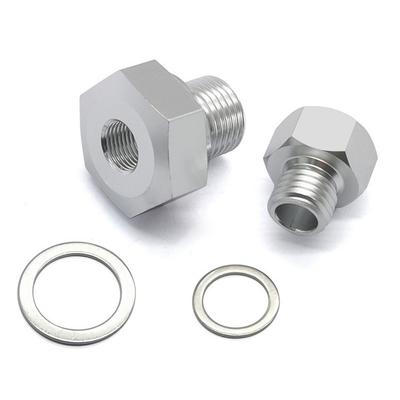 New Oil Pressure Coolant Temp Gauge Fitting Adapter For LS1 4.8 5.3 6.0 Swap M12 M16