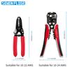 Multifunctional Wire Stripper Tool Kit Pliers AWG24-10 Stripping Cutter Crimping Cable 3 In1 Wire Electrician Repair Tools