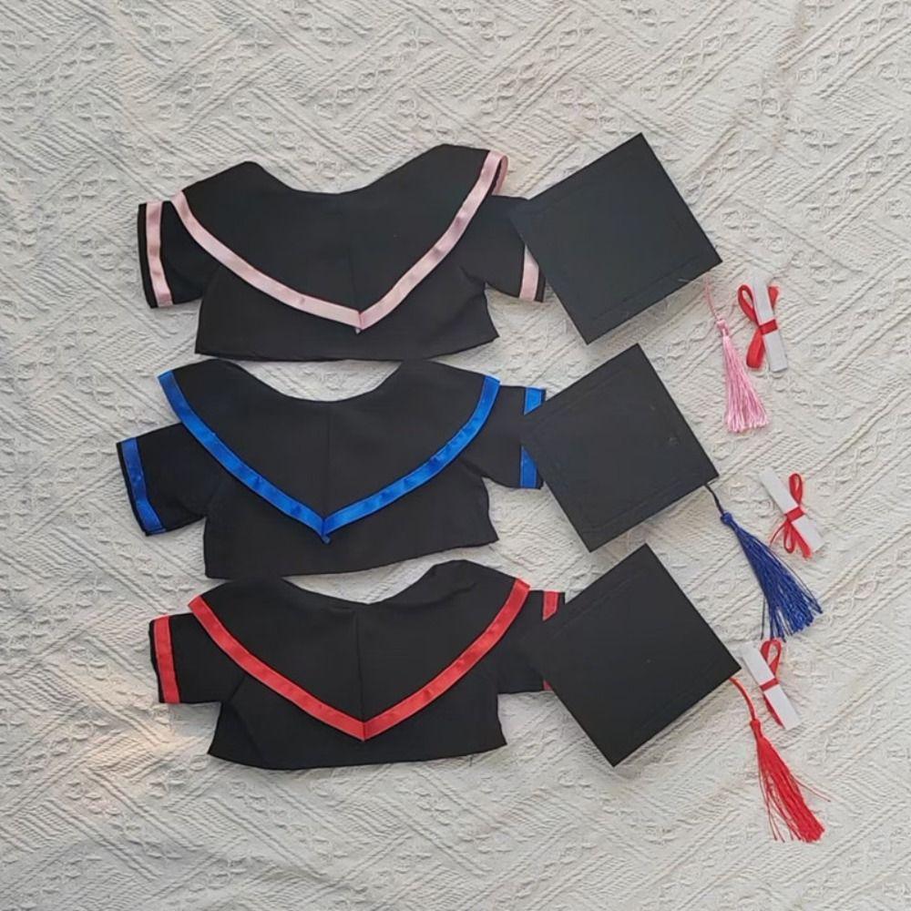 Plush Bear Graduation Bear Clothes Dress Up Plush Dolls Outfits Doll Graduation Clothes Girls Gift