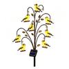 Solar Garden Bird Stakes Outdoor Pathway Light, Bird-shaped Stump Decorative Stake with Warm Powered Yard Decorations LED Lights, Waterproof