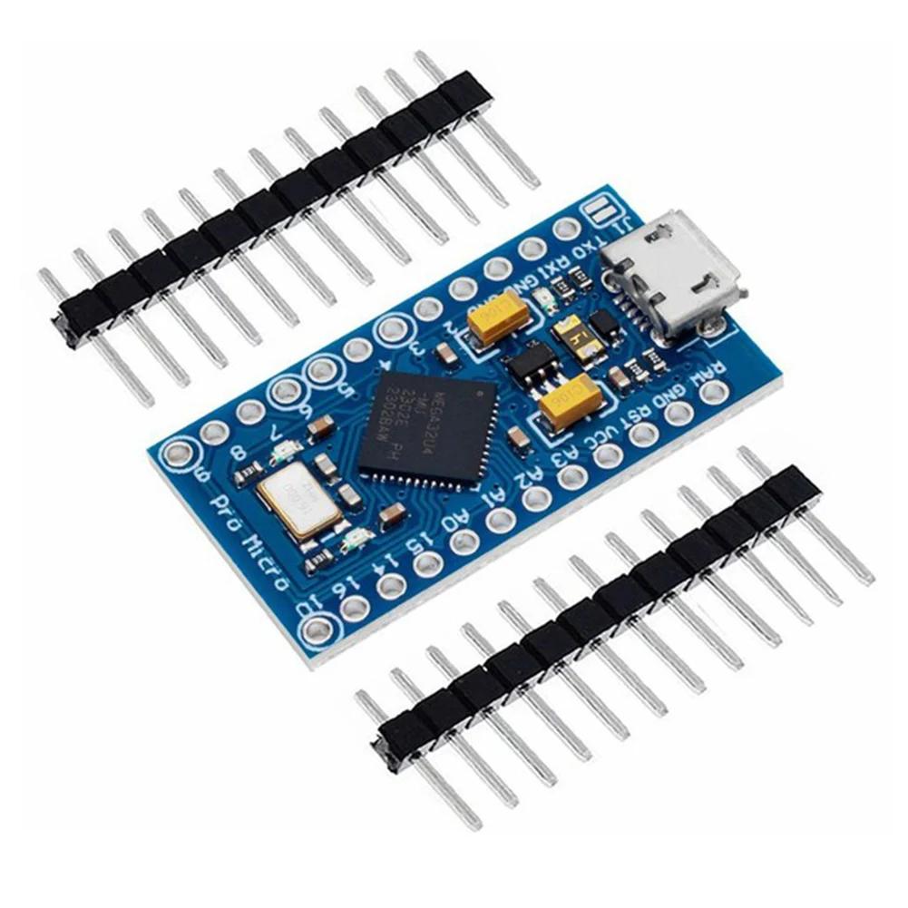 Pro Micro Development Module Board ATmega32U4 5V 16MHz Replace For Arduino ATMega 32U4 Pro Mini Voltage Regulator With 2 Row Pin