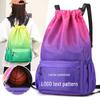 Customizable Logo Drawstring Backpack - Double Strap Gym, Basketball, Football, Fitness, Running, Hiking Bag