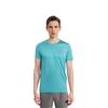 adidas T Shirts Men's Green Crew Neck Moderate Straight Fit CW7086