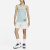 Nike Dri-FIT Logo Print Round Neck Sports Basketball Vest Women Vests Mineral-Blue FB7987-309