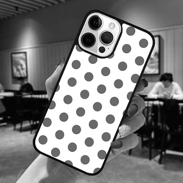 Black And White Polka Dot Phone Case For iPhone 17 Air 13 12 14 15 16  Cover For Apple Pro Max Plus Coque