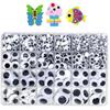 1210pcs Googly Wiggle Eyes Self Adhesive, for Craft Sticker Multi Sizes 4mm To 25mm for DIY by - -