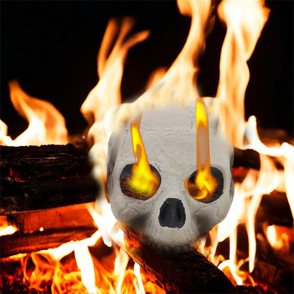 Accessoires de décoration de fête d'Halloween, artisanat en céramique, fours, décorations de boules de feu en céramique