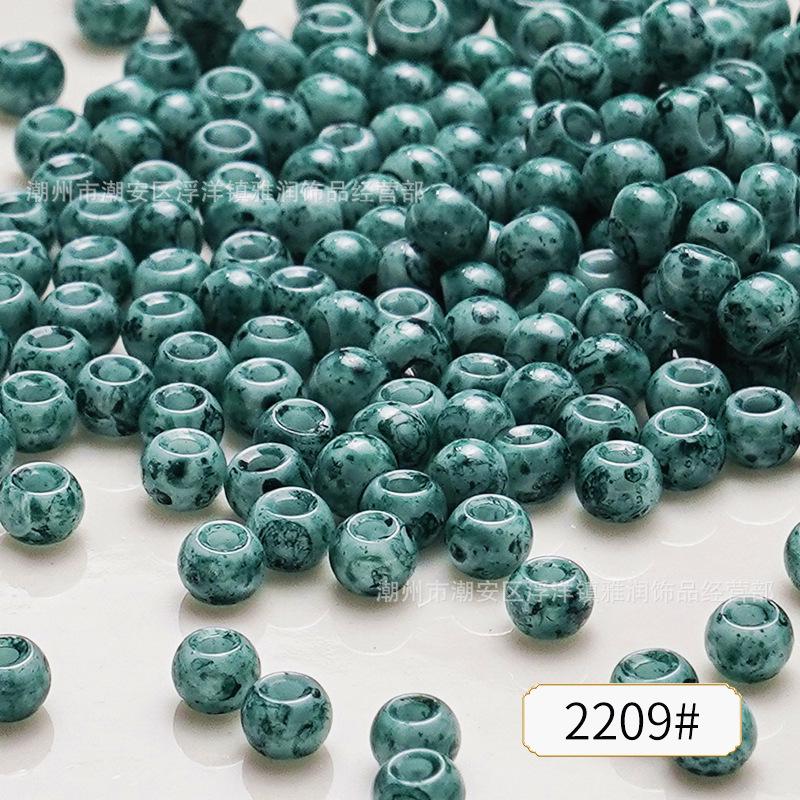 4mm Picasso Glass Seed Beads for DIY Jewelry: Bracelet, Necklace, Ring Accessories