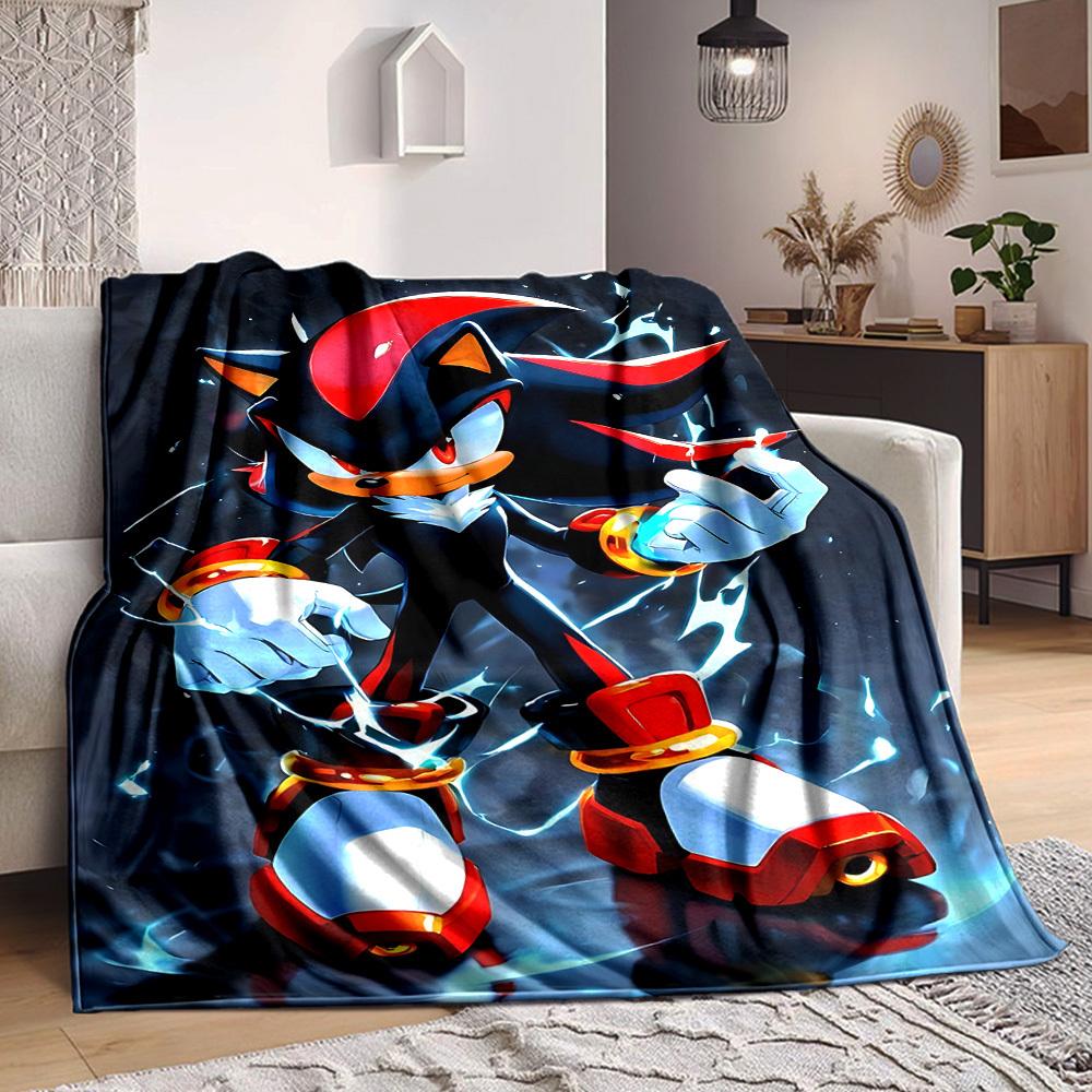 1pc Shadow Sonic Flannel Blanket, Soft Skin-Friendly with Digital Printing, Various Sizes Available for Family, Friends105