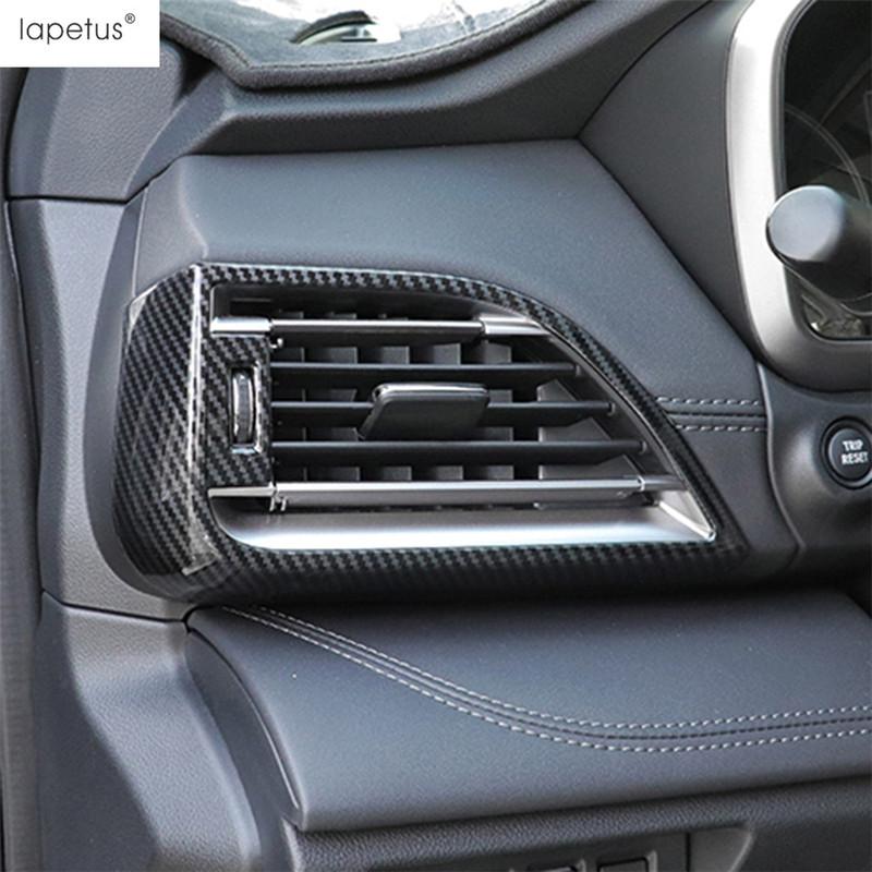 For Subaru Outback   Head Lamp Steering Wheel Gear Water Cup Holder Gear Shift Panel Cover Trim Carbon Fiber Accessories