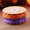 Embossed Design Halloween Ribbon 10m Length Handmade Pumpkin Ribbon DIY Ribbon Polyester Material Ghost Ribbon Gift Wrapping