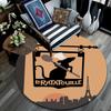 Ratatouille pattern round rug,Carpet Rug for Living Room Bedroom Playroom ,Non-slip Floor Mat,Holiday Gifts and Birthday Gifts.